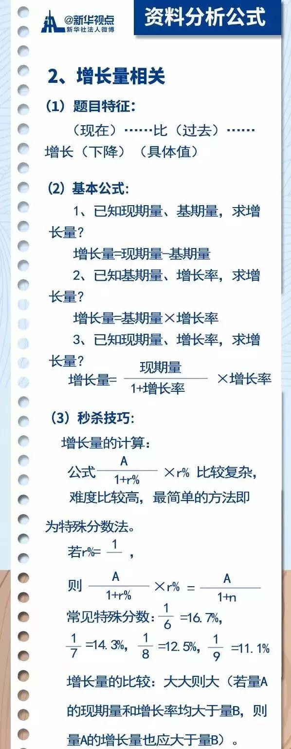 2020國(guó)考行測(cè)常用公式匯總，背完答題省時(shí)省力